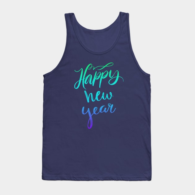 Happy new year colourful Tank Top by PallKris